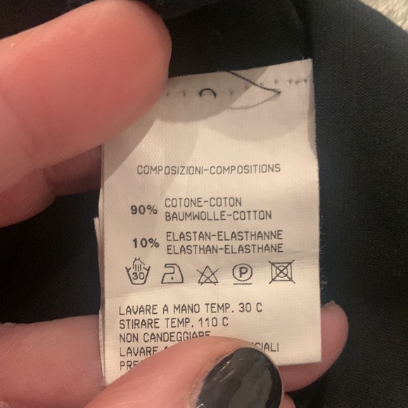 ROBERTA SCARPA black nylon stretch cami with rubber strap detail. VINTAGE ITEM - Picture 4 of 4